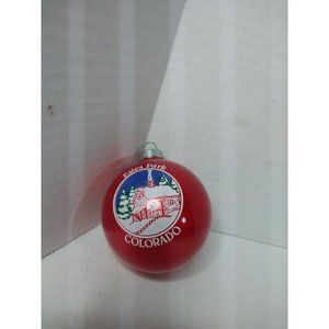 Colorado Christmas Ornament Ball Glass Estes Park